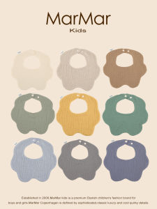 Pure Cotton Petal-shaped Baby Bibs for Newborns And Infants Saliva Towels Soft Gauze Baby Bibs And Scarves Comfortable And Absorbent