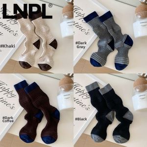 Colorful Striped College Style Mid-calf Socks