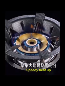 Stainless Gas Stove Fire Wind Proof Energy Saver Gas Stove Cover Energy Saving Windproof Cover Kitchen Windproof Iron Gas Stove Bracket Cover Gas Gather Fire concentrated Ring 4 / 5 Opening
