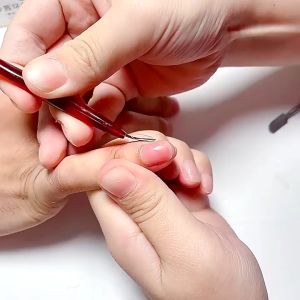 Pendorong Kutikula Kuku Pembersih Kutikula Curticle Pusher Stainless Steel Manicure Pedicure Nail Art Tools NL019
