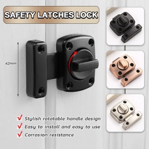 Nurm Gate Latch Slide Bolt Latches Lock Zinc Alloy Safety Door Locks