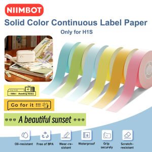 Niimbot H1S Mini Label Printer White/Color/Transparent Label  UV Waterproof Scratch-Resistant Continuous Paper For Home/Office