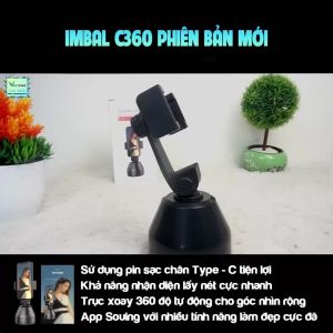 Gimbal Xoay 360 Độ Ổn Định Cho Điện Thoại C360 Nhận Diện Khuôn Mặt Chụp Ảnh Quay Phim Qua App Thông Minh