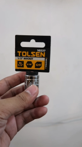 Tolsen Industrial Grade Socket Wrench 1/2" Drive [ONLINE EXCLUSIVE] (Inches 5/16" to 1-1/4") Cr-V