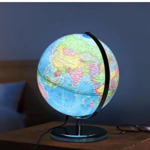 [Legend6] 20/25cm World Globe English Version World Map Globe with Led Light Geography Educational Teaching Decorations Supplies