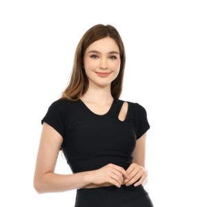 Crop +cup bra Senam Wanita Aerobic