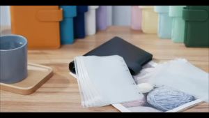 6/10 Chiếc A6 Binder Túi Trong Suốt Dây Kéo Binder Túi Đựng Tài Liệu Lỏng Lẻo Đựng Tiền Tổ Chức Ngân Sách Thư Mục Tập Tin