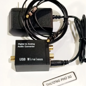 Bộ chuyển đổi âm thanh quang Optical Audio Converter Digital to Analog & Cáp Optical (Toslink to AV)
