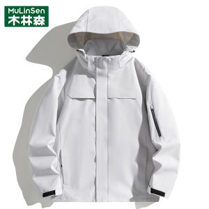 Mulinshan Red Three-in-One Detachable Thickened Outdoor Climbing Jacket Men Women Autumn Winter New Style Hiking Outerwear