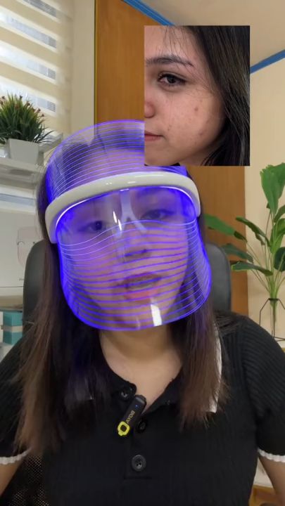 LED THERAPY MASK 3 in 1 LED Face Mask Light Therapy for Skin Rejuvenation Minimizing Pores Drying Pimples and Acne Brightening Face