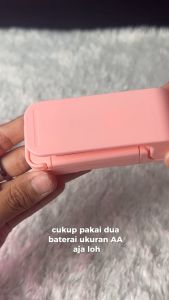 Mini Heat Sealing Kotak | Mini Hand Sealer | Press Kemasan Plastik Snack | Alat Perekat Plastik Snack | Portable Mini Sealer Pink