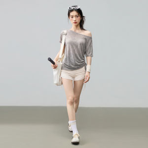 aziztas | Short Sleeve Fitness Yoga Pilates Training Top Women