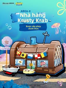 AREA-X | Bộ Xây Đắp Cửa Hàng Bánh Krabby SpongeBob Thách Thức