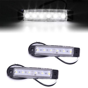 2Pcs Truck Led Side Light 12/24V For Car Auto Truck Lorry Trailer Side Marker Indicators Turn Signal Lights Tail Warning Lamp