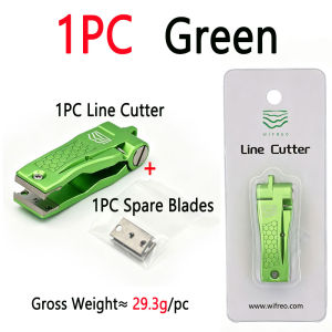 Bimoo 1PC Fly Fishing Tippet Line Cutter With Spare Blades Clean Hook Eyes Fly Fishing Tool Muti-Fuction Fishing Line Clippers