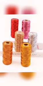 100M 1.5mm Gold Silver Glitter Macrame Cord Rope DIY Presents Wrapping Twine String Ribbon