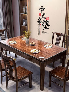 Waterproof Oil-resistant Soft Glass PVC Transparent Table Mat Crystal Board Tea Table Desktop Protection Pad Easy Cleaning Home Fabric