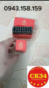 Bộ đóng chữ và đóng số 2mm - Xuôi trên mọi chất liệu (Bộ đầy đủ cả chữ số 2mm xuôi hãng YC cao cấp)
