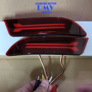 Mata Kucing Reflektor Lampu LED Bemper Belakang Model D Rush Terios All New Avanza Xenia