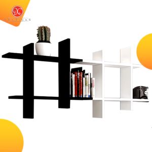 DEcTionS Rak Dinding Tagar Minimalis Floating Shelves Ambalan Kayu Gantung 40x40 cm - Rak Dinding Elegan dengan Material Blockboard Falcata A1 dan Finishing Taco Sheet
