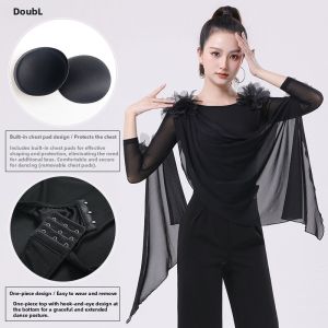 DANBAOLUO | Padded Elegant Dance Top for Women