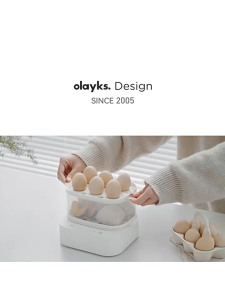 Olayks 2-Tier Mini Food Steamer | 6 Menu Function | 12H Pre-Set Timer | Egg Steamer Pau/Dimsum Steamer | Periuk Kukus Elektrik 蒸笼 电蒸锅点心包子