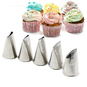 【On Sale】5Pcs/Set Large Icing Piping Nozzles Decorating Tip for Cake Icing Buttercream Pastry Decoration Baking Tool