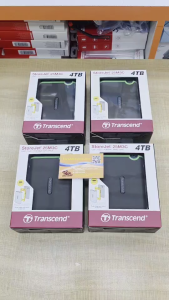 Transcend USB3.1 Gen1 External HDD 4TB TYPE-C : รับประกัน 3 ปี- TS4TSJ25M3C 25M3C