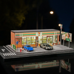 Scale Model 1:64 Parking Lot 7-11 Store