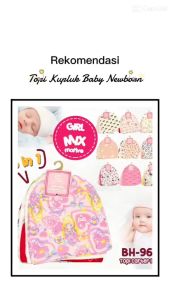 5pcs Topi Bayi Premium Kupluk Bayi SNI Topi Bayi Katun Isi 5pcs Random Motif