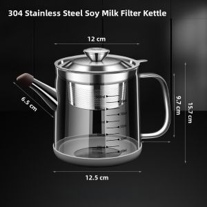High-Temperature Resistant Ultra-Fine 304 Stainless Steel Soy Milk Filter Strainer Juice Separator Cup Home Use Traditional Chinese Medicine Filter
