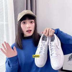 Nike | Giày Nữ Thể Thao Đế Thấp Màu Trắng Cổ Điển