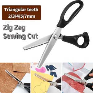 Professional Fabric Scissors Stainless Steel Shears Wave Shaped Scissors Household Tailor Scissors