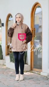 Jaket Wanita Big Size & JUMBO Hoodie Fleece Tebal