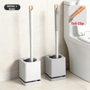 XUANG | Zero-Corner Cleanable Wall-Mounted No-Drilling Toilet Brush with Base