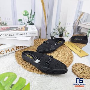 SEPATU WANITA SLIP ON TERBARU COD BAYAR DITEMPAT SANDAL WANITA FLAT SLOP NAURA SHOES PMF75