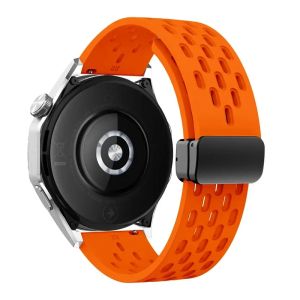 20 22mm Magnetic Silicone Band For Amazfit Active Max Breathable Strap For Amazfit Helio/GTR GTS 4 3 2 2e/POP Pro/Stratos 3/Pace