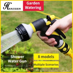 Garden Watering Water Hose Car Wash Water Guunn Watering Tools Sprinkler Head Gardening High Pressure Spray Water Guunn Garden Shower Water Guunn Set