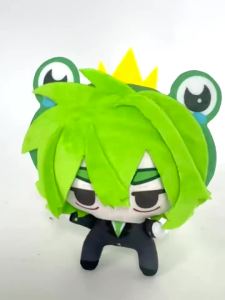 Kawaii Froggy DudeMC Plush Toy Chibi Flat Doll FroggyDude Game Peripheral Birthday Xmas Gifts Toys for Kids Game Fans Home Decor
