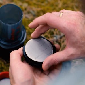 Jario แผ่นกรองสแตนเลสสำหรับ AeroPress และ Jario ผลิตภัณฑ์กระชับกัน สำหรับการใช้งาน AeroPress Stainless Steel Reusable Filter