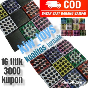 GOSOKAN BOM TENGKORAK ISI 3000 KEPING  TITIK 16  MOTIF CAMPUR /GOSOKAN MOTIF TERBARU /GOSOKAN Terus Viral /MAINAN GOSOK-GOSOK/ GOSOKAN BELAKANG BLOK HITAM