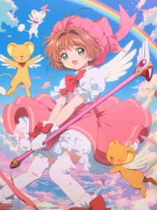 Bandai | Anime Cardcaptor Sakura Sơn Theo Số Bộ Tranh Sơn Dầu Trang Trí Tường Hiện Đại Cho Phòng Khách Phòng Ngủ Không Cần Khung