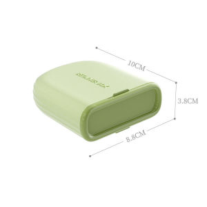 Portable Retainer Case Orthodontic Aligner Box Denture Storage Container with Divider and Drainage Hole for Travel Home