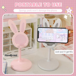 Raimondo Dudukan Desktop Multifungsi Kelinci Kecil: Penyangga Siaran Langsung Dapat Disesuaikan