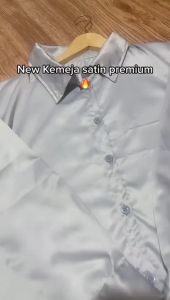 Kemeja Polos Lengan Panjang Korea Satin Premium / Kemeja Basic Wanita / Kemeja Wanita / Kemeja Kerja