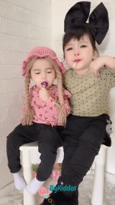 Atasan Kaos Lengan Panjang Anak Perempuan Lokal - ByKiddos