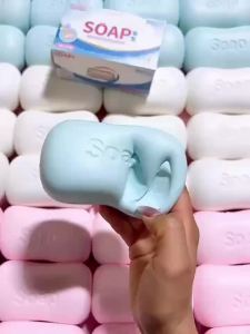 Simulation Soap Shape Squishy Toy PU Stress Reliever Decompression Anti-Anxiety Soft Slow Rebound  Squeeze Gift Office Desk