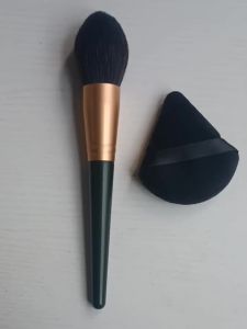 2Pcs Big Size Blush Brush Set Soft Fluffy Face Blush Makeup Brush Large Cosmetic Tool With Makeup Sponge
