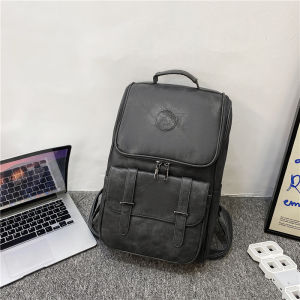 High-End Leather Backpack Large Capacity Computer Bag Retro Style Travel Pack for Men And Women Suitable for Students And Business People