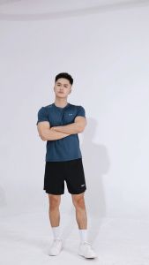 Áo thun thể thao nam Guzado áo thun cho nam Chất vải thun COOLMAX co giãn thoáng mát vượt trội nhiều màu dễ lựa chọn tập gym hoặc chạy bộ GTS04